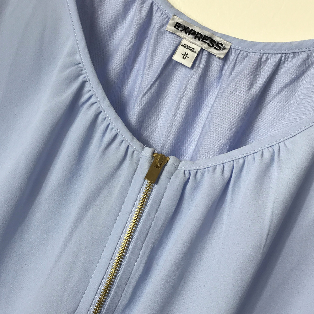 ๐ CC EXPRESS Lilac Exposed Zipper Tank Top - Picture 3 of 7